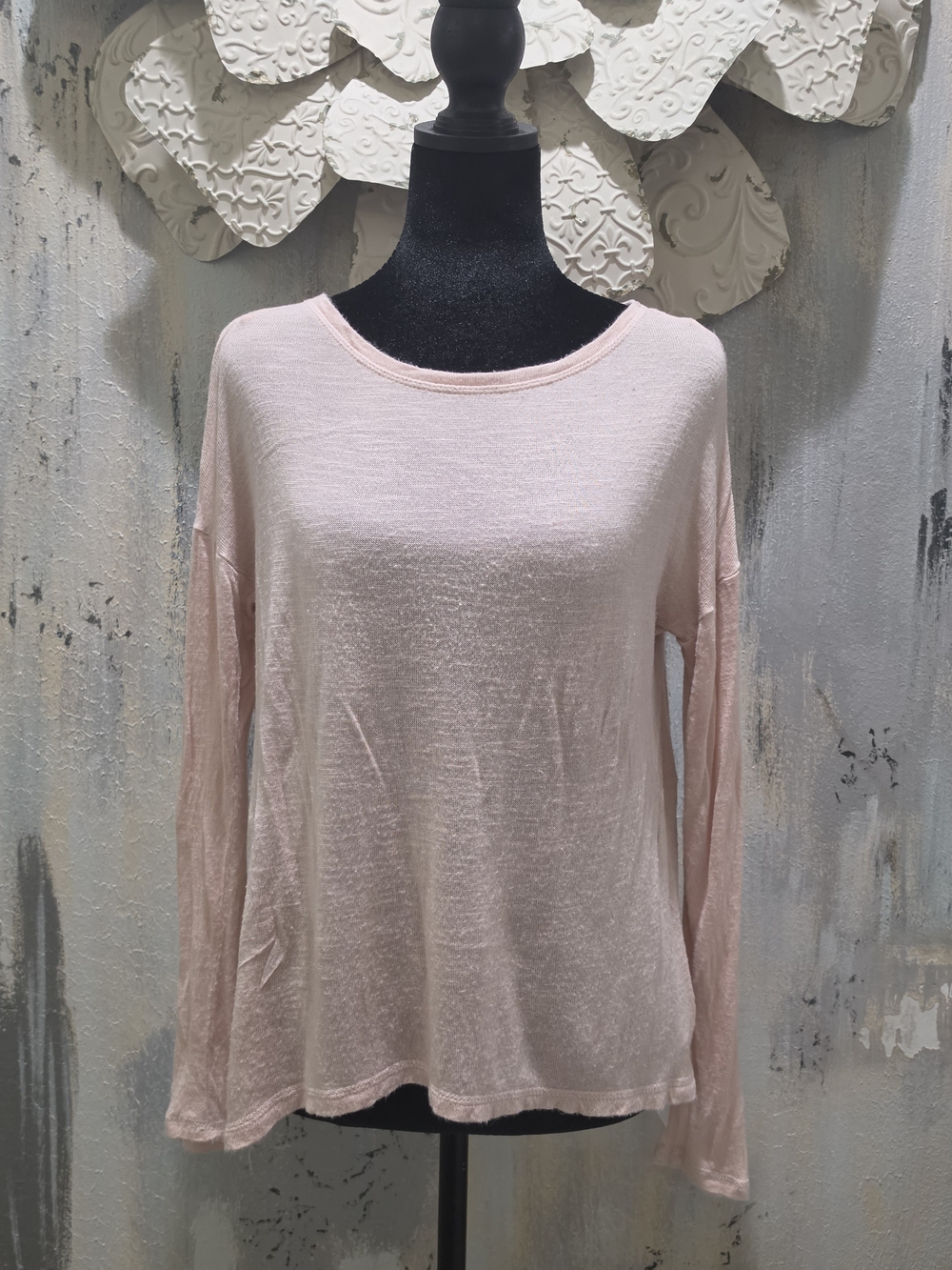 Esprit Soft Pale Pink Long Sleeve Knit Tee